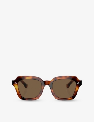 OLIVER PEOPLES: OV5526SU Kienna square-frame tortoiseshell acetate sunglasses