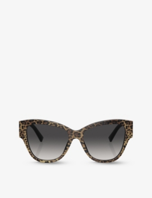 Dolce & Gabbana Dg4449 Butterfly-frame Acetate Sunglasses In Multi-coloured