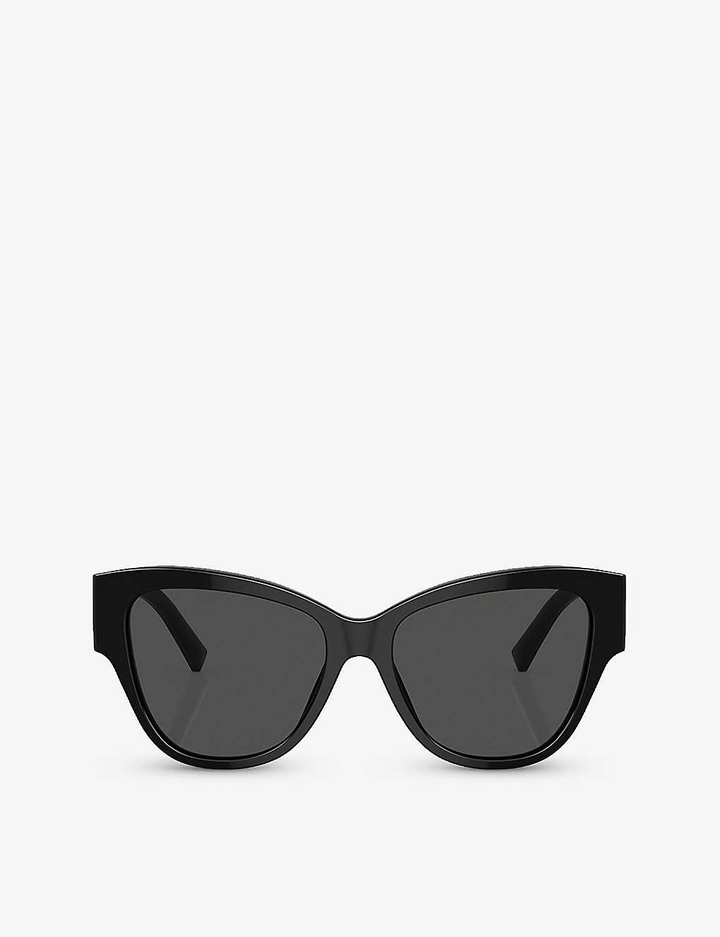 Dolce & Gabbana Dg4449 Butterfly-frame Acetate Sunglasses In Black