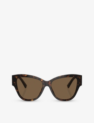 Dolce & Gabbana Dg4449 Butterfly-frame Acetate Sunglasses In Brown