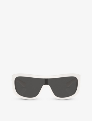 DOLCE & GABBANA: DG4454 rectangle-frame acetate sunglasses
