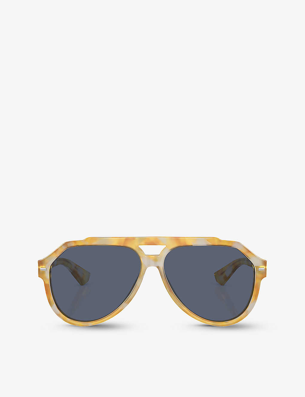 Dolce & Gabbana Dg4452 Aviator Acetate Sunglasses In Yellow