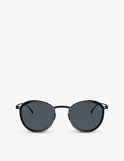 GIORGIO ARMANI: AR6148T phantos-frame titanium sunglasses