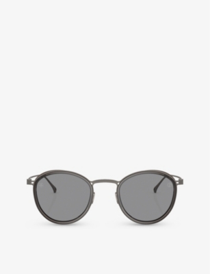 GIORGIO ARMANI: AR6148T phantos-frame titanium sunglasses