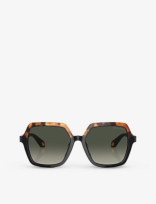 GIORGIO ARMANI: AR8193U square-frame acetate sunglasses
