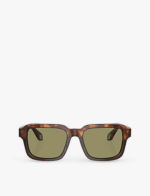 GIORGIO ARMANI: AR8194U rectangle-frame acetate sunglasses