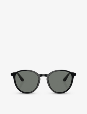 GIORGIO ARMANI: AR8196 round-frame acetate sunglasses