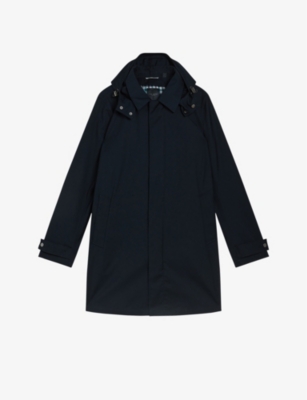 TED BAKER: Comptun hooded lightweight woven mac