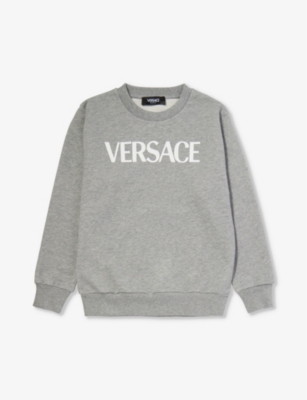 VERSACE: Logo and Medusa-print cotton-jersey sweatshirt 8-14 years