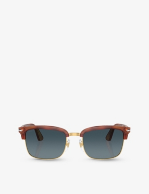 PERSOL: PO3327S rectangle-frame acetate sunglasses