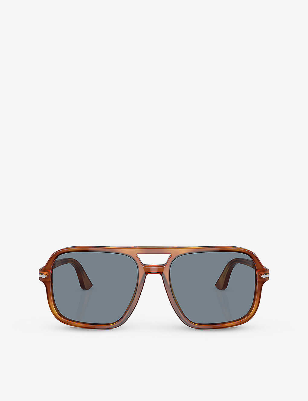 Persol Womens Brown Po3328s Pilot-frame Tortoiseshell Acetate Sunglasses