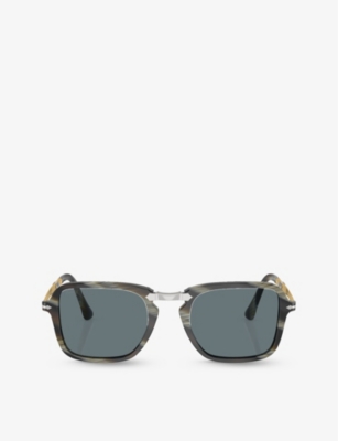 PERSOL: PO3330S rectangle-frame acetate sunglasses