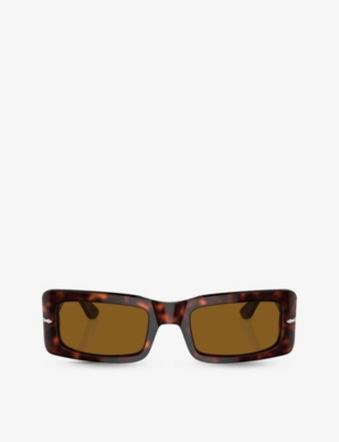 Persol Mens Brown Po3332s Francis Rectangle-frame Acetate Sunglasses