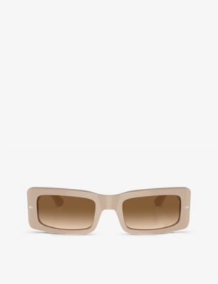PERSOL: PO3332S Francis rectangle-frame acetate sunglasses