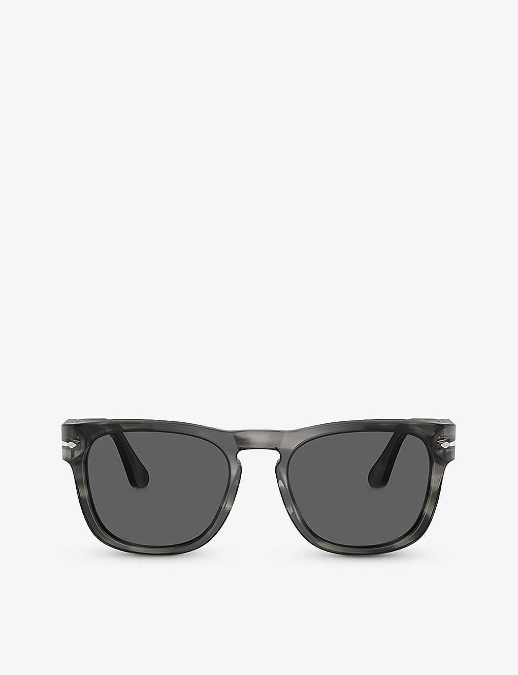 Persol Womens Grey Po3333s Elio Square-frame Acetate Sunglasses