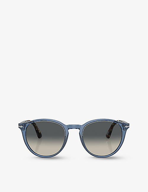 PERSOL: PO3152S round-frame tortoiseshell acetate sunglasses