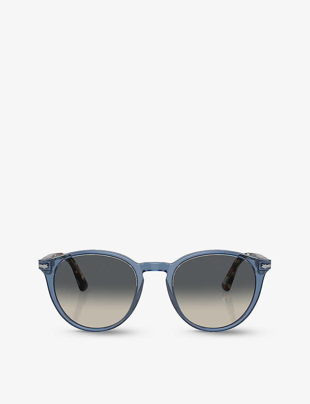 Persol Womens Blue Po3152s Round-frame Tortoiseshell Acetate Sunglasses