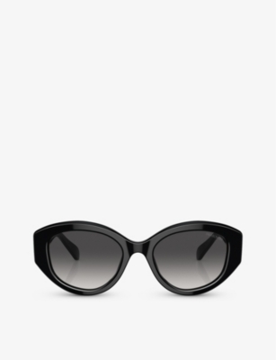 SWAROVSKI: SK6005 irregular-frame acetate sunglasses