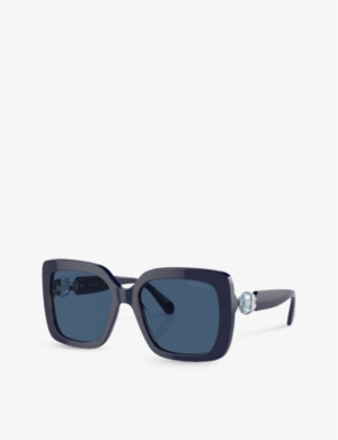 SWAROVSKI: SK6001 square-frame acetate sunglasses