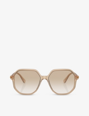 SWAROVSKI: SK6003 irregular-frame gem-embelllished acetate sunglasses
