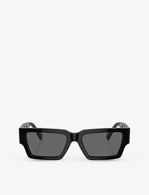 VERSACE: VE4459 rectangular-frame acetate sunglasses