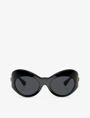 Versace Women's Injected Sunglasses In Black