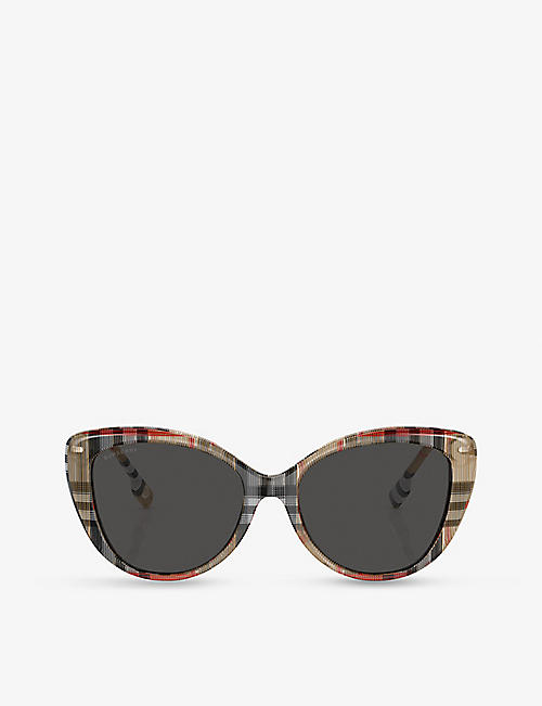 BURBERRY: BE4407 cat eye-frame acetate sunglasses