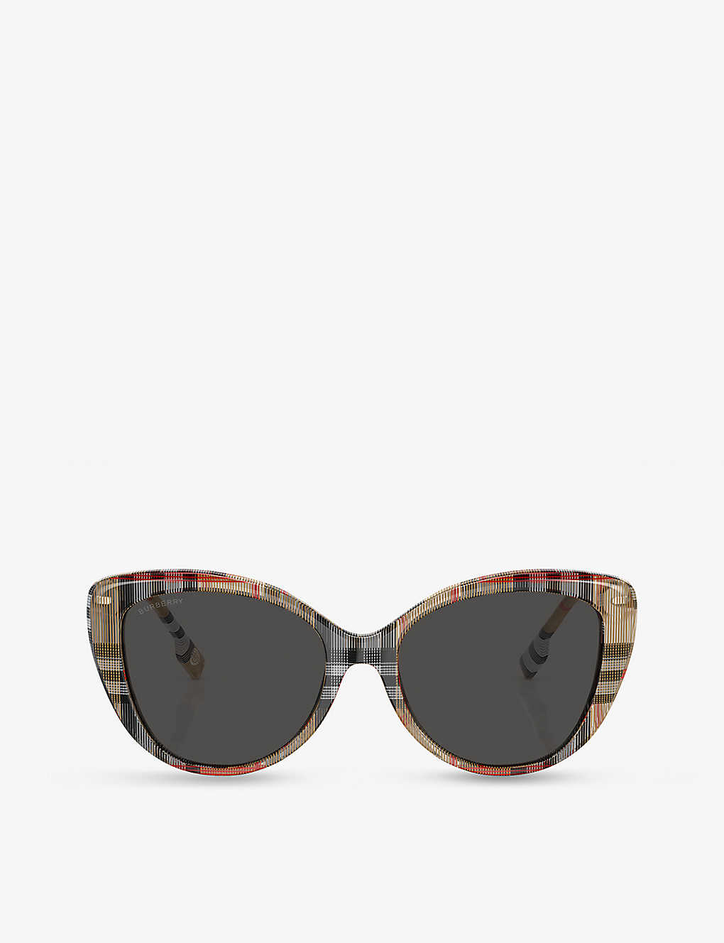 Burberry Womens Brown Be4407 Cat Eye-frame Acetate Sunglasses