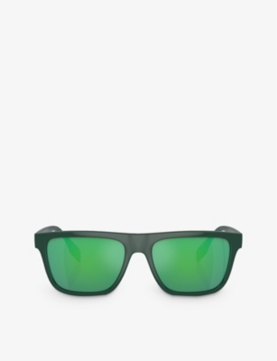 BURBERRY: BE4402U square-frame polyamide-bio sunglasses