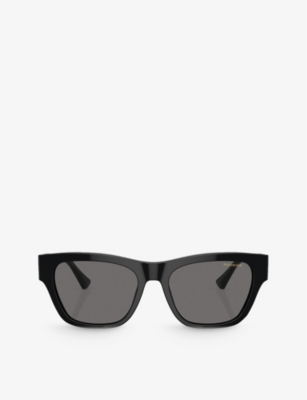 Versace Womens Black Ve4457 Square-frame Acetate Sunglasses
