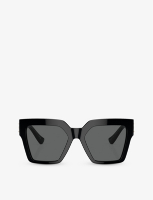 Versace Mens Black Ve4458 Butterfly-frame Acetate Sunglasses