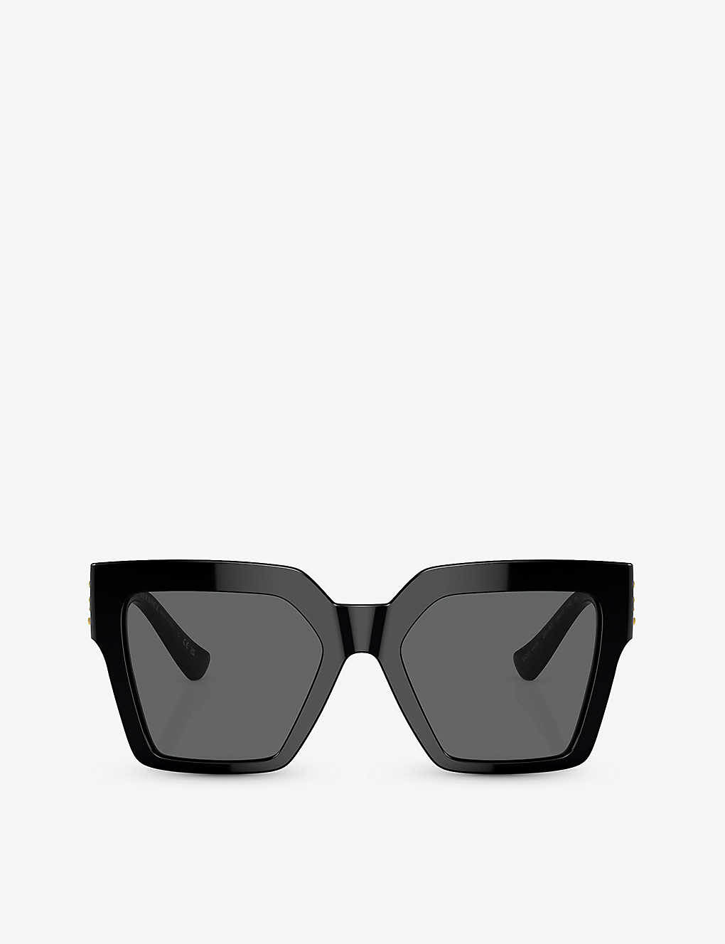 Versace Mens Black Ve4458 Butterfly-frame Acetate Sunglasses