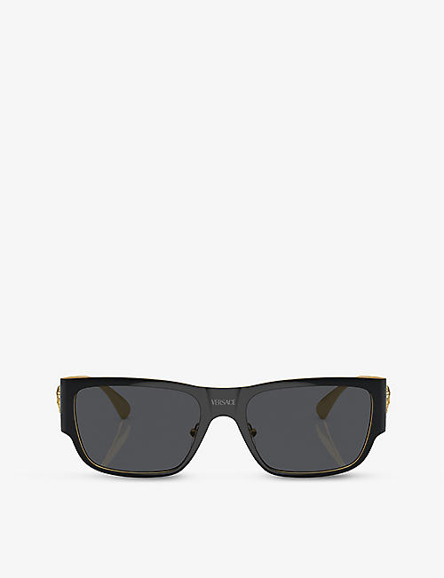 VERSACE: VE2262 square-frame metal sunglasses
