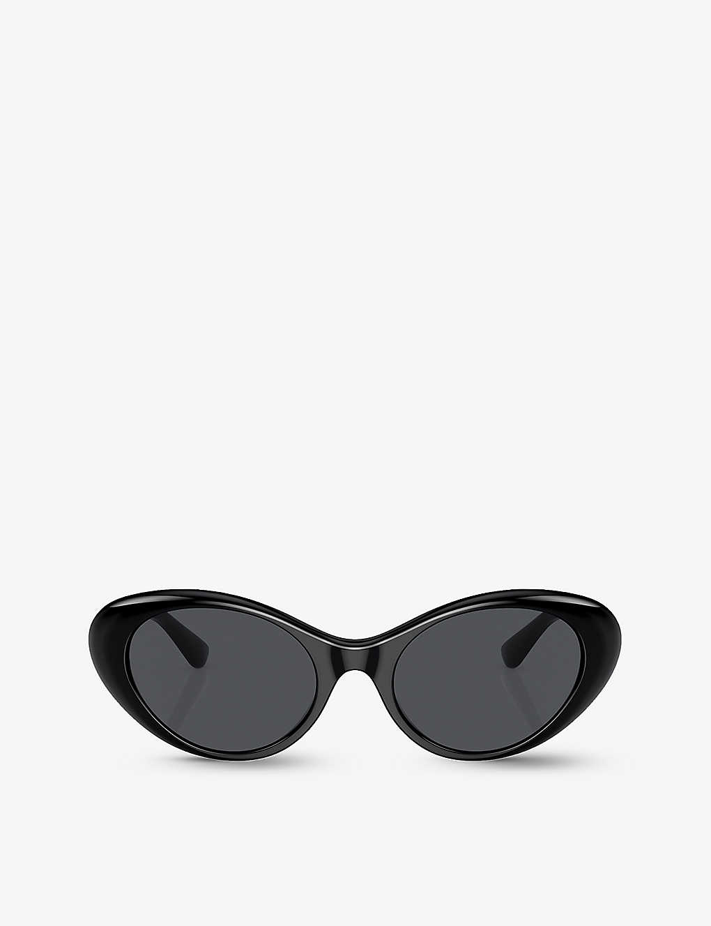 Shop Versace Women's Black Ve4455u Cat-eye Acetate Sunglasses