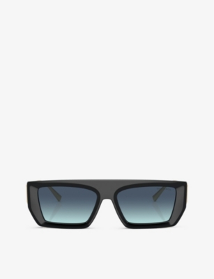 TIFFANY & CO: TF4214U rectangle-frame metal sunglasses