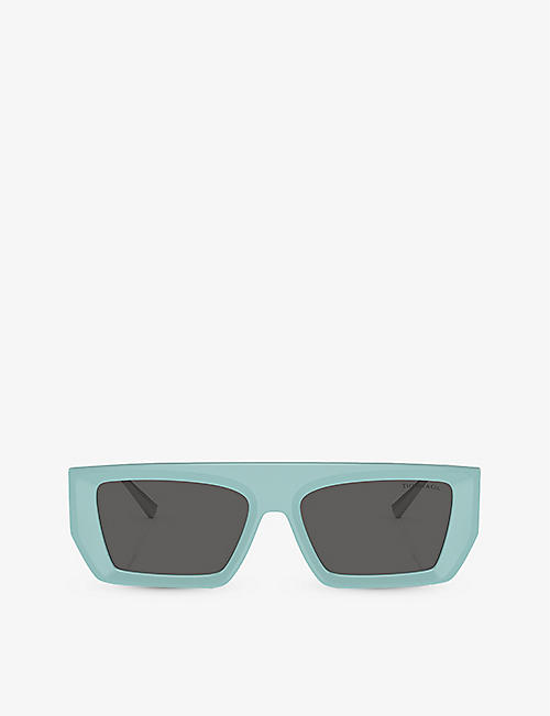TIFFANY & CO: TF4214U rectangle-frame metal sunglasses