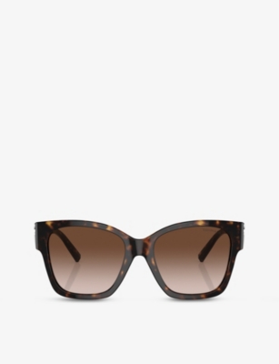 Tiffany & Co Tf4216 Square-frame Tortoiseshell Acetate Sunglasses In Brown