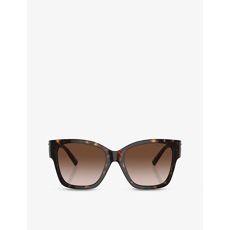 Tiffany & Co Tf4216 Square-frame Tortoiseshell Acetate Sunglasses In Brown
