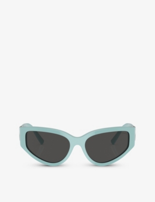 Tiffany & Co Tf4217 Irregular-frame Acetate Sunglasses In Blue