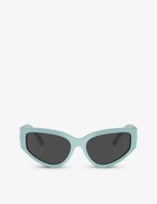 Tiffany & Co Womens Blue Tf4217 Irregular-frame Acetate Sunglasses In Blue