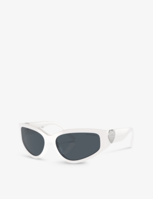 Tiffany & Co Tf4217 Irregular-frame Acetate Sunglasses In White