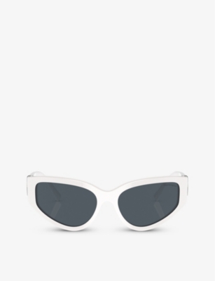 Tiffany & Co Tf4217 Irregular-frame Acetate Sunglasses In White