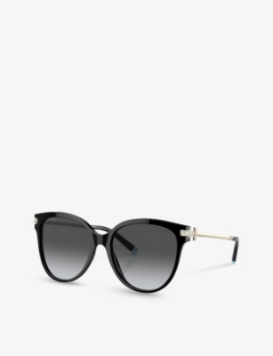 TIFFANY & CO: TF4193B pillow-frame acetate and metal sunglasses