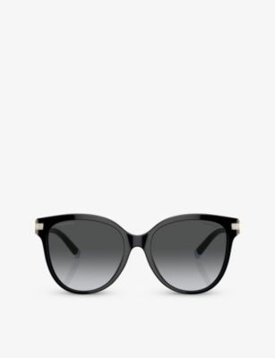 TIFFANY & CO: TF4193B pillow-frame acetate and metal sunglasses