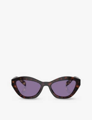 PRADA: PR A02S butterfly-frame acetate sunglasses