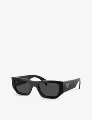 PRADA: PR A01S pillow-shaped acetate sunglasses