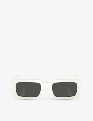 PRADA: PR A07S pillow-frame acetate sunglasses