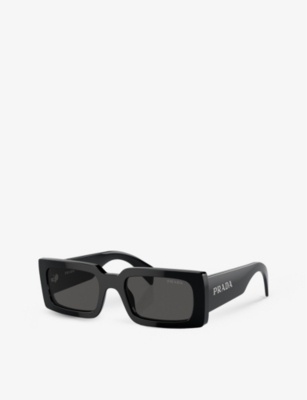 PRADA: PR A07S pillow-frame acetate sunglasses
