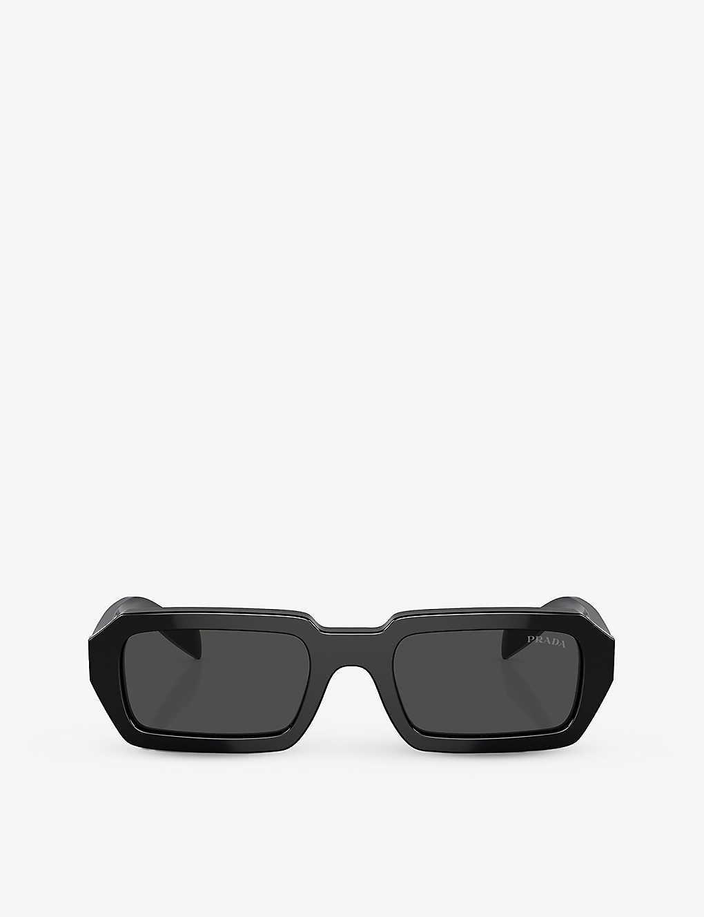 PRADA - PR A12S irregular-frame acetate sunglasses | Selfridges.com