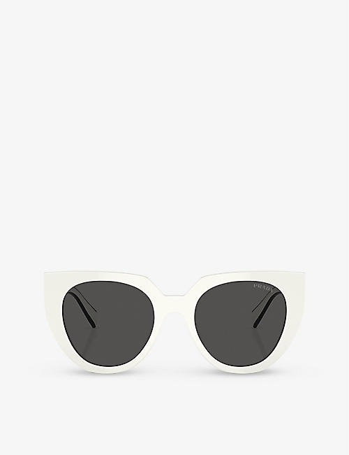 PRADA: PR 14WS cat-eye acetate sunglasses
